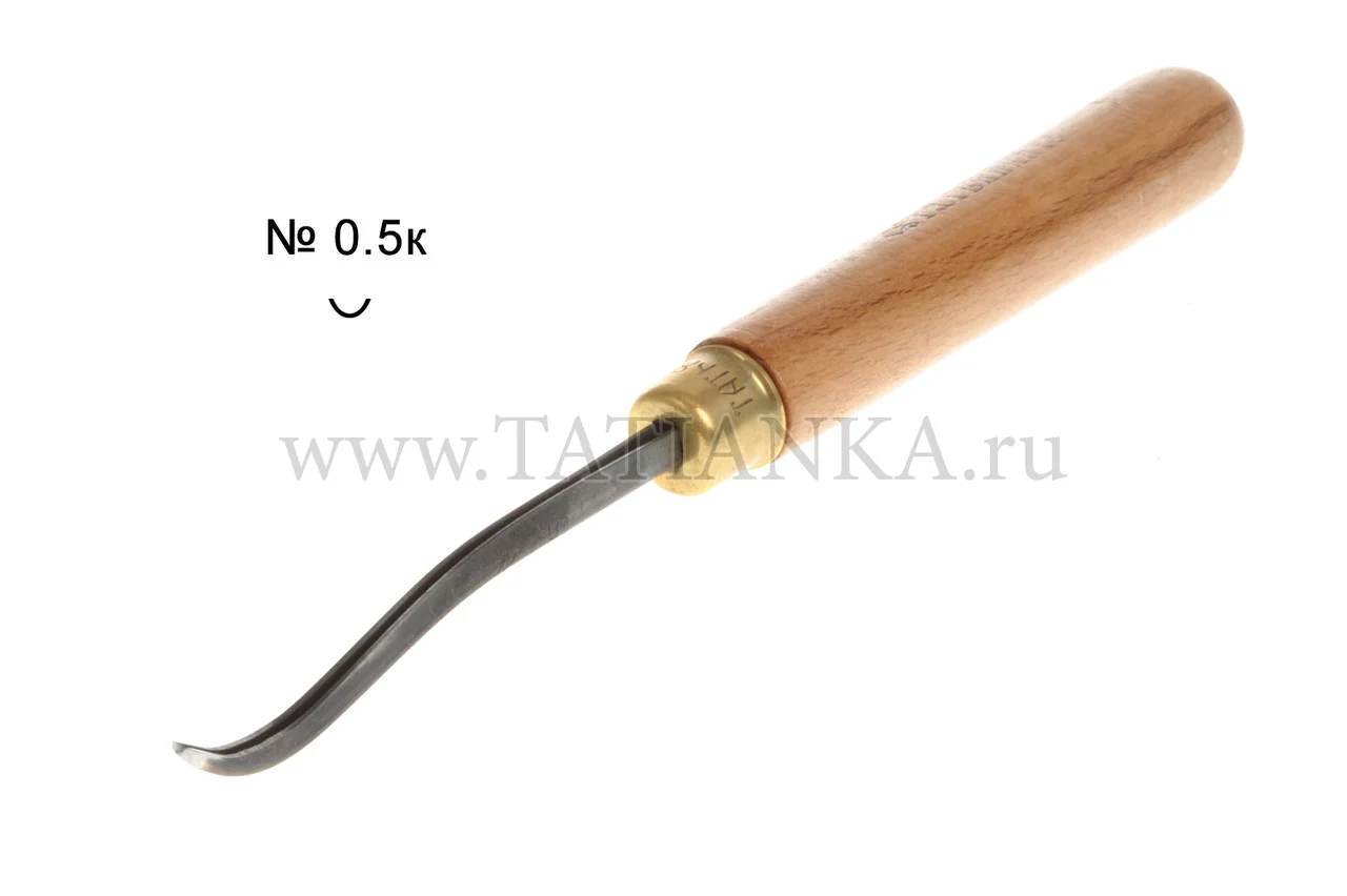 Стамеска полукруглая - клюкарза № 0,5k,1,5мм
