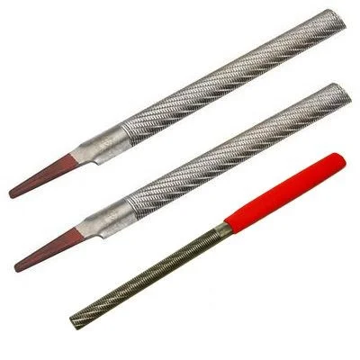 Рашпиль Iwasaki, красный, прямой, полукруглый, 200*20мм, шаг-1.6мм