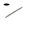 Рашпиль Hattori, овальный, N5, 200мм, 25*4.5 мм, фото 2