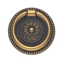 Ручка-кольцо, 'Louis XVI' D39мм, золото Валенсия., кругл. накл., винт, 12350Z03900.07