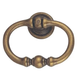 Ручка-кольцо, 'Rustic Style' 67x53мм, латунь пат., винт, MG 09207.06700.03