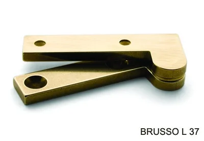Петля пяточная, Brusso Г-образная, L-97, 82.6*19.1мм, латунь, 2 шт