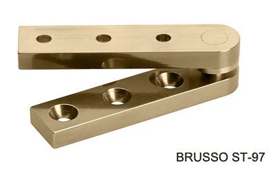 Петля пяточная, Brusso прямая, ST-97, 82.6*19.1мм, латунь