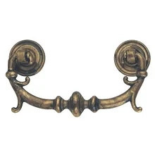 Ручка-скоба, '17th Century English', 104х56, 76мм,латунь пат., винт