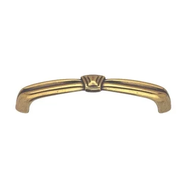 Ручка-скоба, 'Art Deco' 107х15мм, 96мм, золото Валенсия, винт,