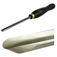 Резец токарный Crown HSS, Spindle Gouge European Style, 08мм, рукоять 216мм, фото 3