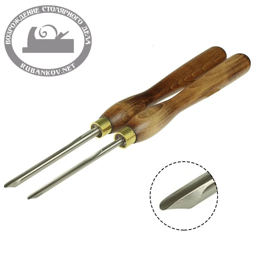 Резец токарный Crown HSS, Detail Gouge, 13мм, рукоять 317мм