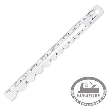 Линейка Radius Scale, Shinwa, R0.5-7