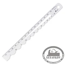 Линейка Radius Scale, Shinwa, R0.5-7