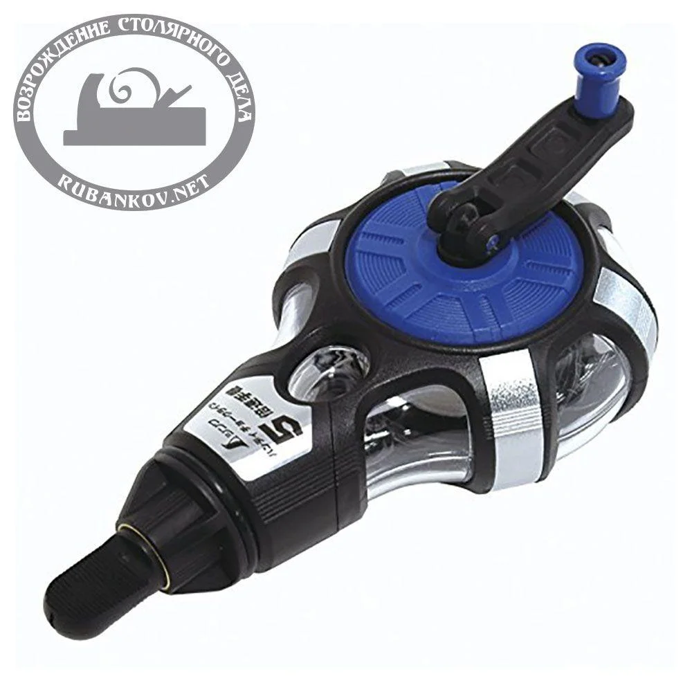 Отбивка порошковая Shinwa, 20м, синий корпус