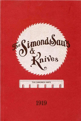  Книга *The Simonds Saws & Knives Catalog No. 19*, репринт,