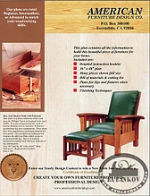 План кресла *Bow Arm Morris Chair*