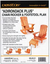План кресла Veritas *Adirondack Plus*