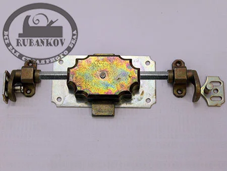 Замок накладной, 3 точки запирания, 25мм, тропикал