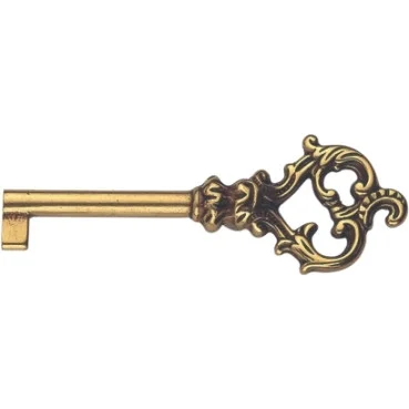 Ключ универс., *Louis XV* 31х81мм, L=34мм, тип N, латунь пат.