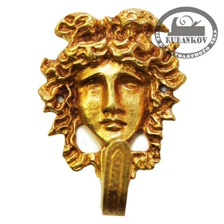 Крючок *Louis XVI*, 38х54мм, латунь c коричн. пат.