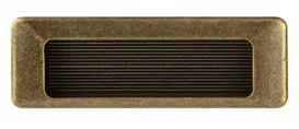 Ручка врезная, *Art Deco* 90х31мм, 75мм, латунь Флоренс., винт