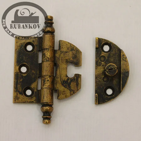 Петля карточная, регулир. 65х40x8мм, латунь пат.