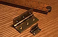 Петля карточная с ограничителем, Brusso, JB-101, 19.1*11.7 мм, латунь, фото 3