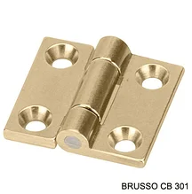 Петля карточная, Brusso, CB-301, 19*7.9мм, латунь