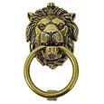Ручка-дверной молоток *Лев с кольцом*, *Empire* 109х190мм, латунь пат. + молоточек и крепеж, фото 2