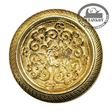 Ручка-кнопка, *Empire* D50*22 мм, латунь полир., М4