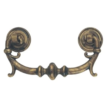 Ручка-скоба, '17th Century English', 84х47, 64мм,латунь пат., винт,