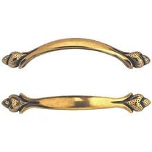 Ручка-скоба, 'Art Deco' 86х14мм, 64мм. латунь Флоренс.