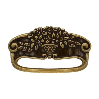 Ручка-скоба, *Art Nouveau* 80х46мм, 64мм, фигур.накл., винт