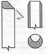 Резец токарный Crown HSS, Bowl Gouge Masterflute , 13мм, рукоять 430мм, фото 2