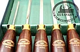 Резцы токарные Crown HSS Miniature, 250мм, рукояти - розовое дерево 158мм, 5шт, фото 4