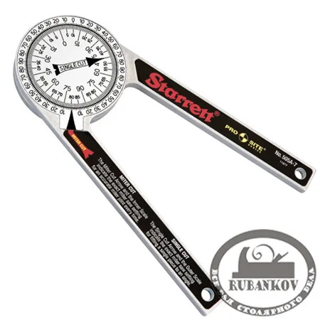 Угломер Starrett 505A-7, 180мм + 180мм