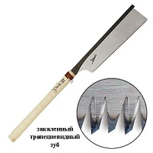 Пила обушковая Shogun Dozuki Saw, 250мм, 24tpi, прямая деревянная рукоять