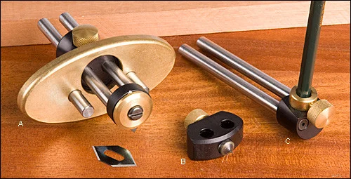 Резак для маркетри String Inlay Tool System, с центр.иглой и держателем для карандаша