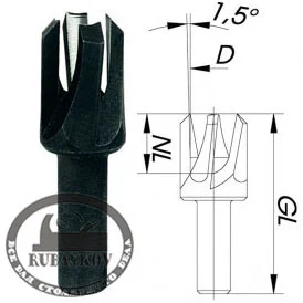 Пробочники Plug Cutter, Fisch, D8-15мм