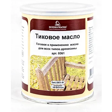 Масло тиковое Borma Teak Oil, 1л