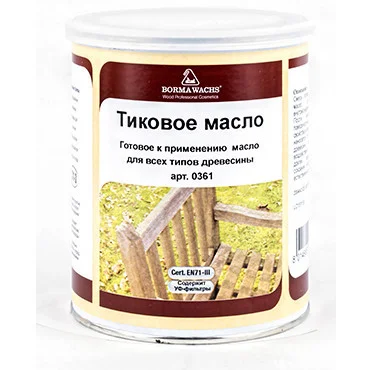 Масло тиковое Borma Teak Oil, 5л