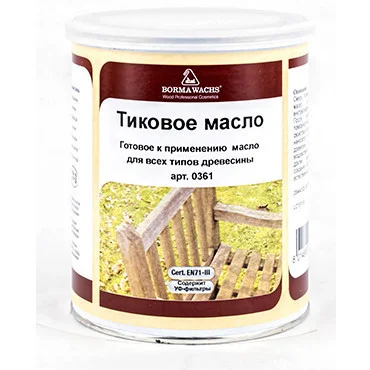 Масло тиковое Borma Teak Oil, 20л