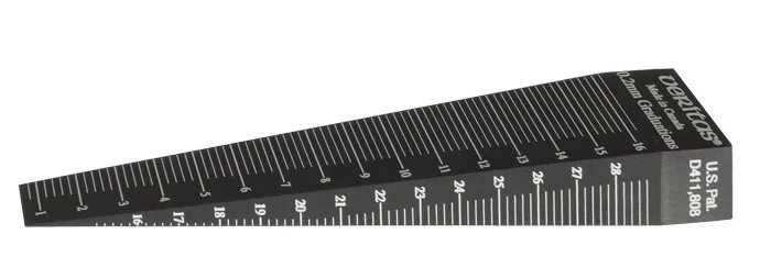 Шаблон конусный, Veritas Tapered Gauge, для измерения ширины зазоров и шпунтов